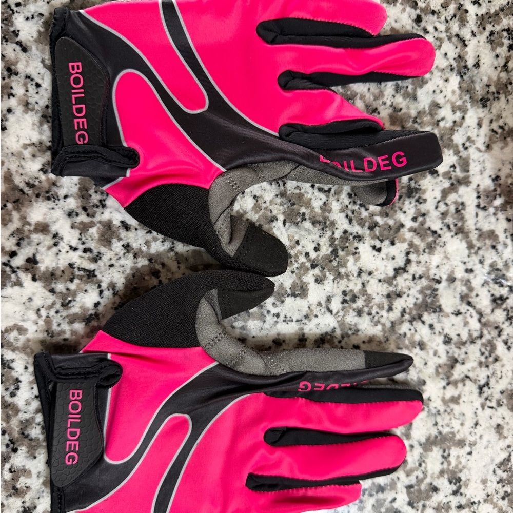 Women's Pink and Black CYCLING Gloves